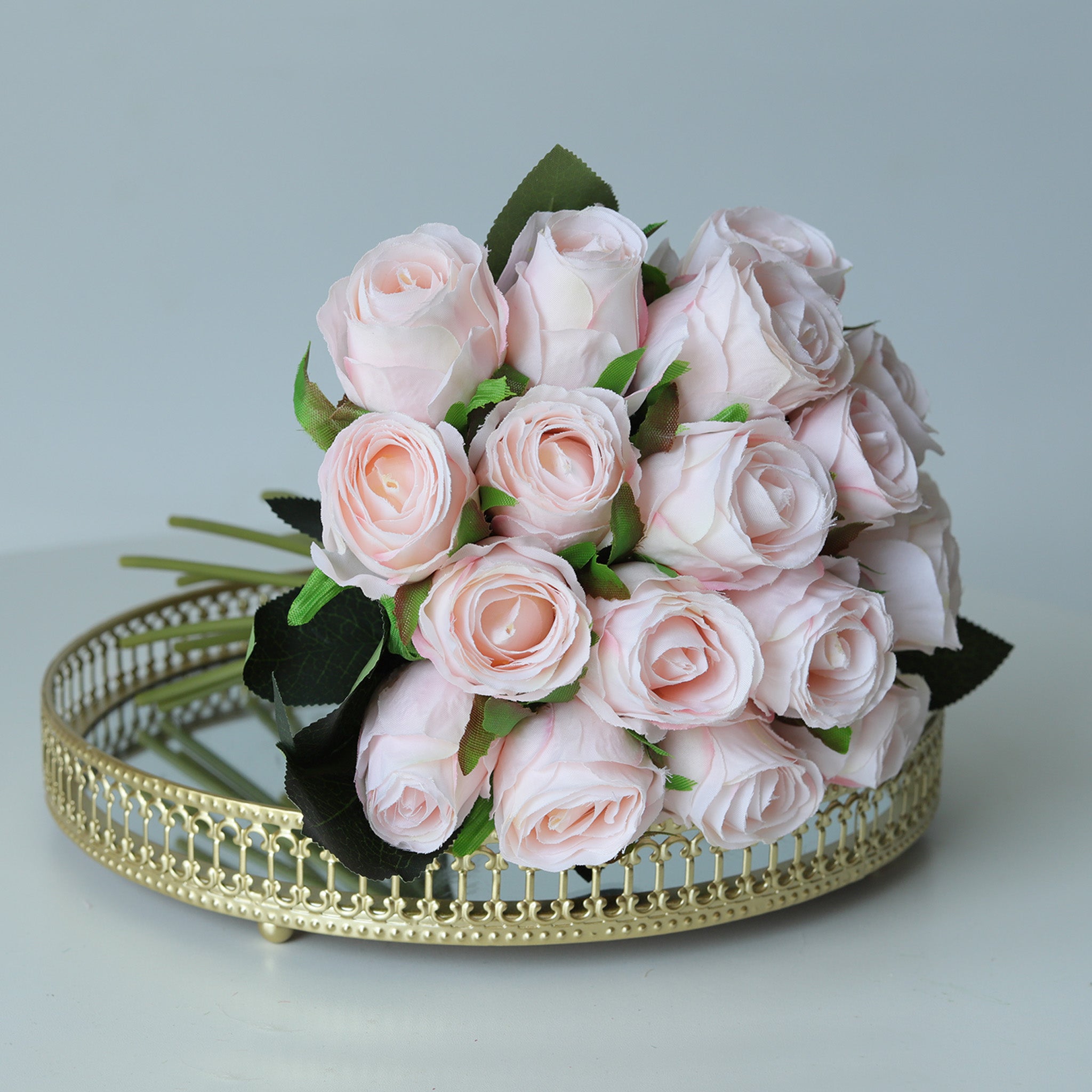 Artificial Silk Rose Buds Bouquet