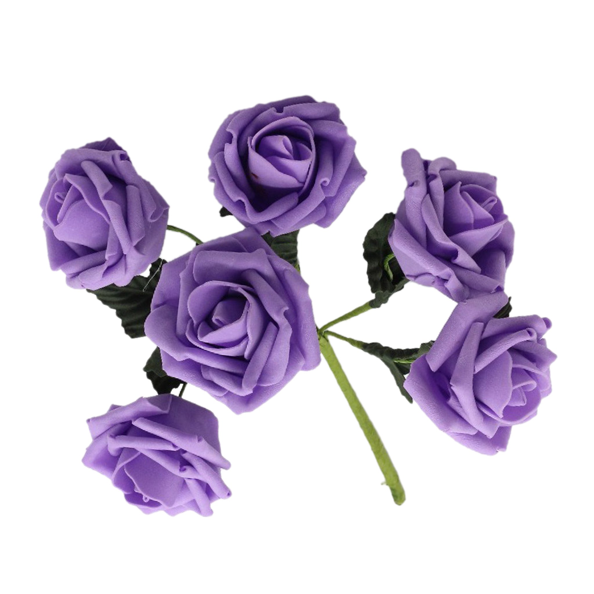Lavender Rose Flowers Fake Wedding Party Decor