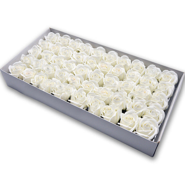 Soap Rose Heads for DIY Wedding Banquet Guest Gift