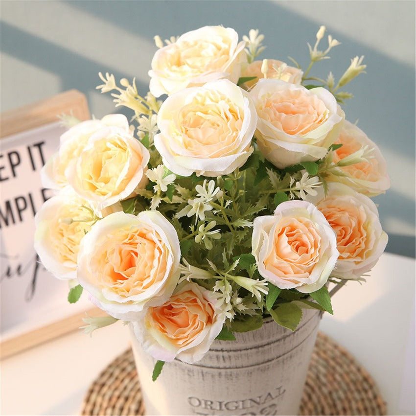 Artificial Rose Flower Spray Roses Wedding Home Decor