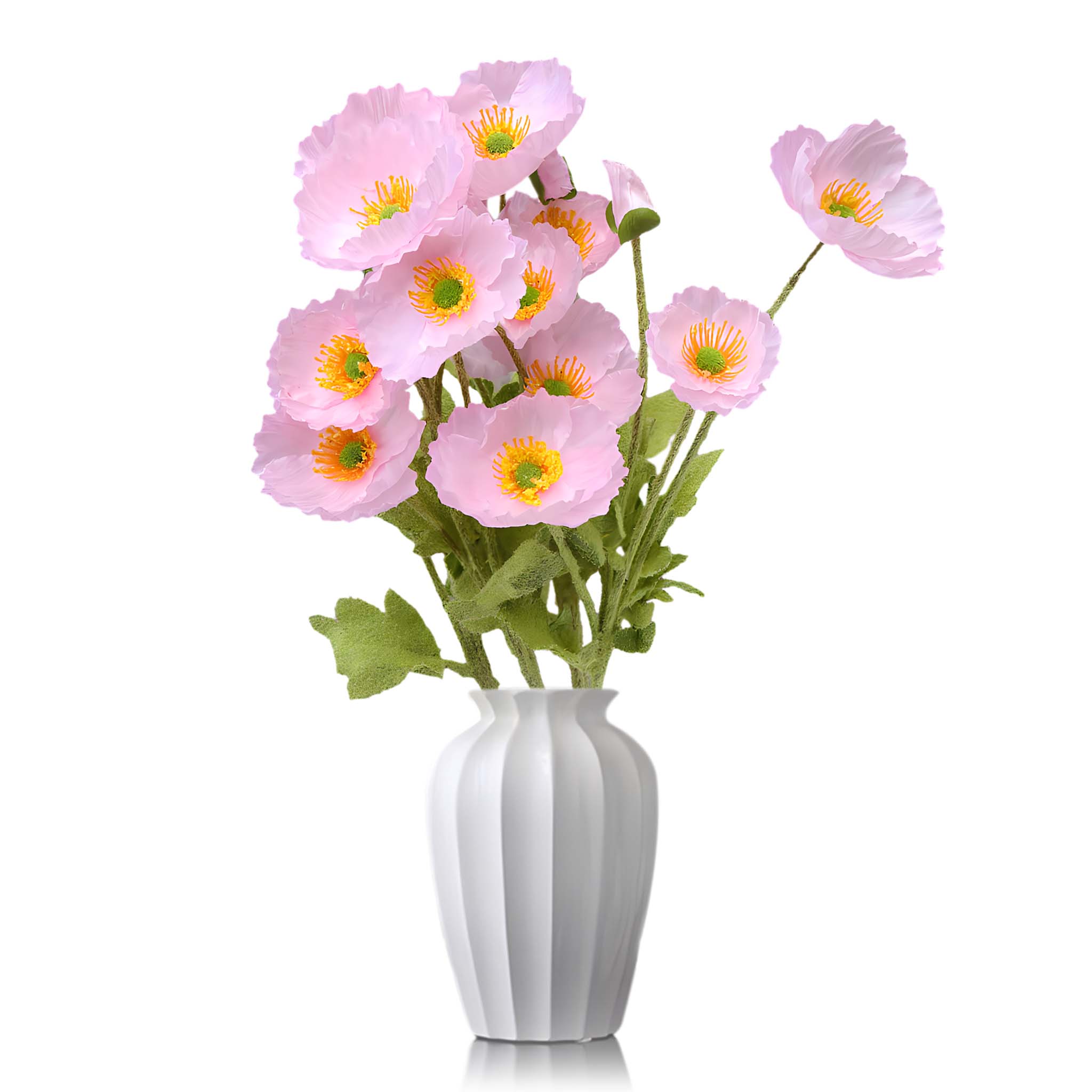 Artificial Poppy Flowers Silk Spray Poppies