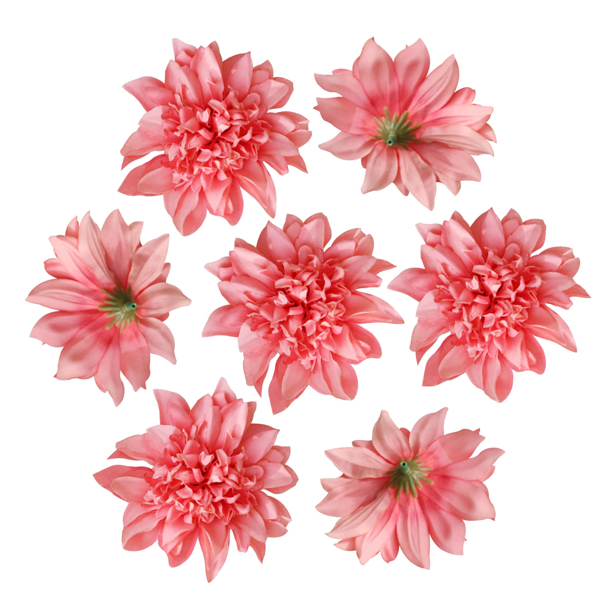 Artificial Dahlia Flowers Heads 4"