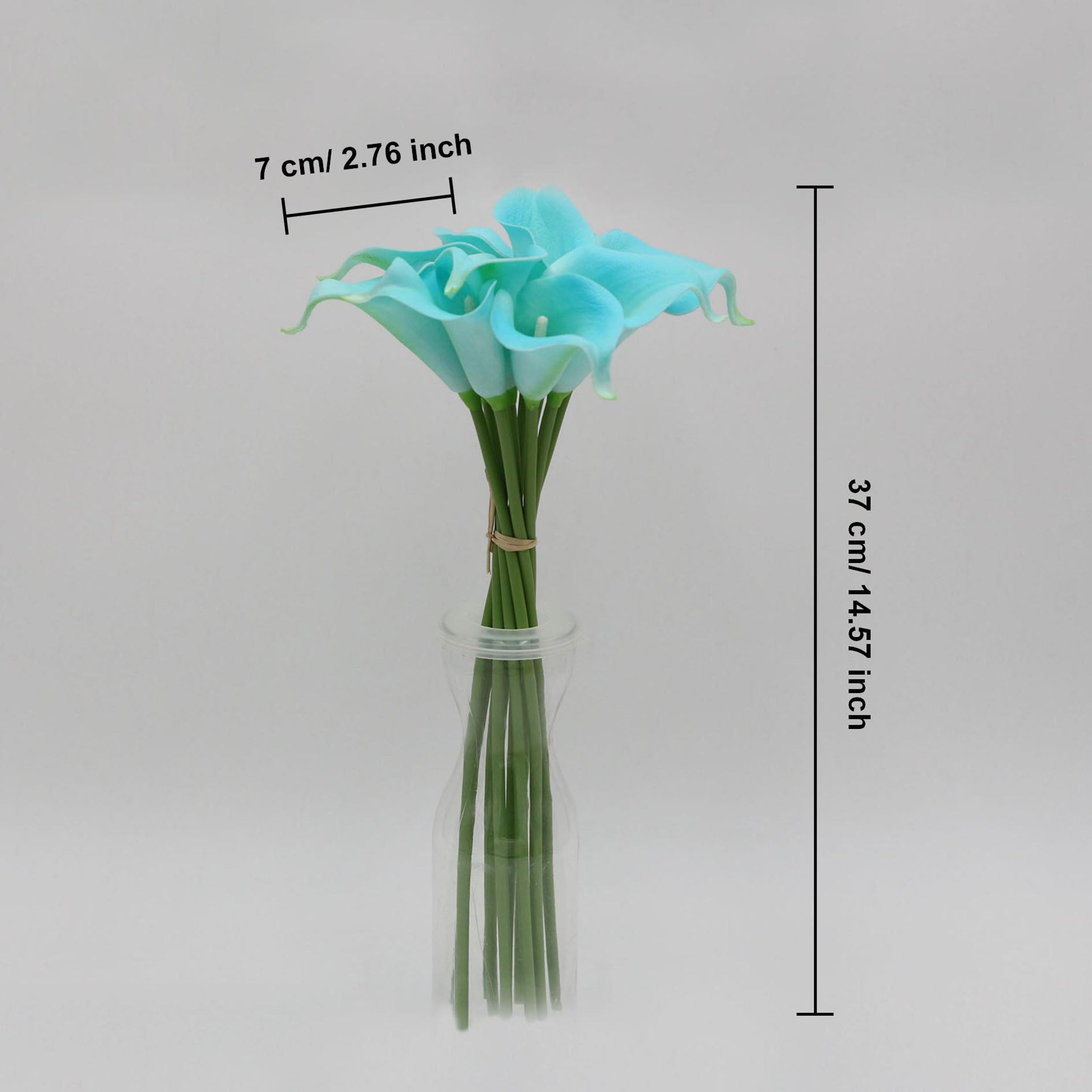 Spa Blue Calla Lily Real Touch Flowers