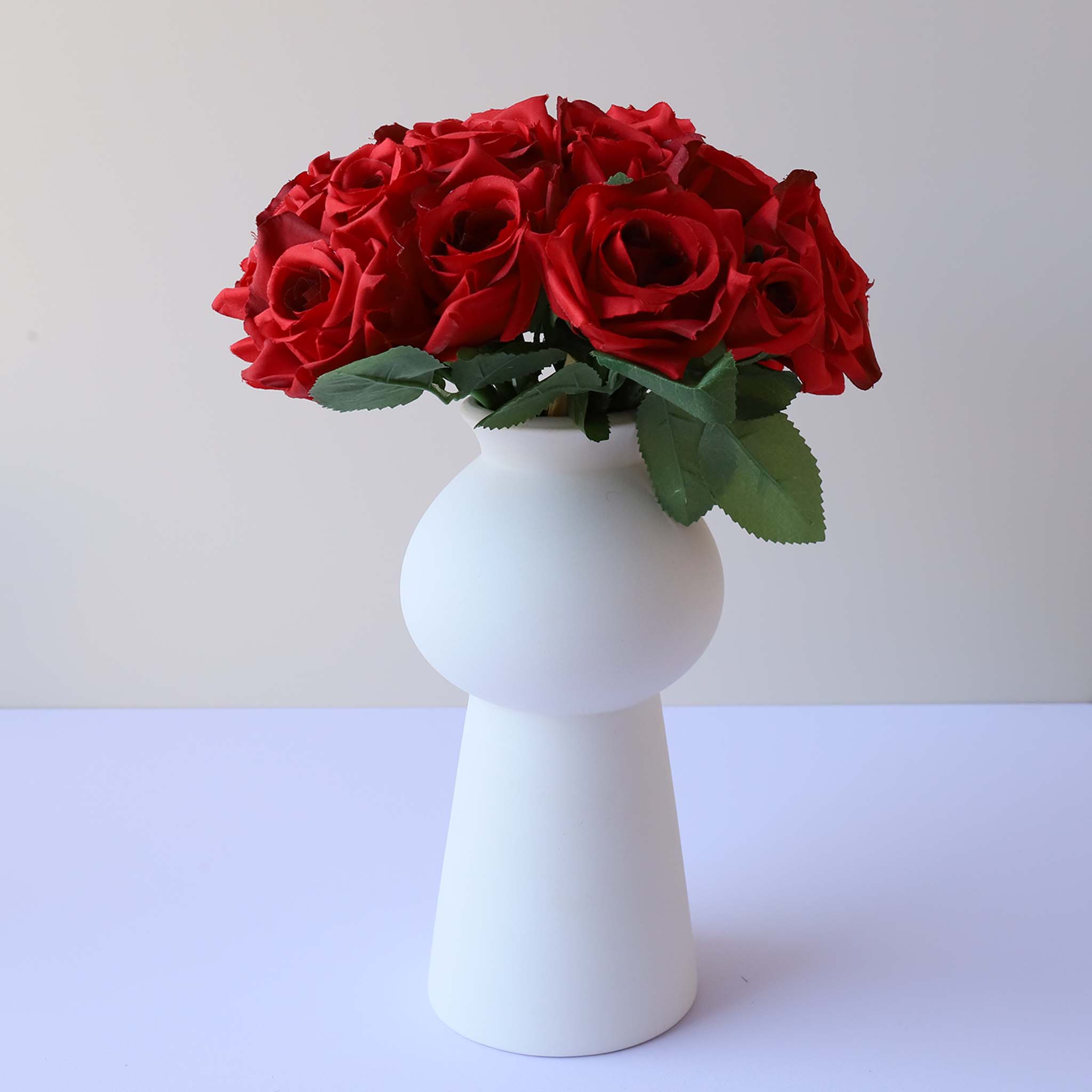 Fake Small Flower Bouquet Silk Rose Bunches