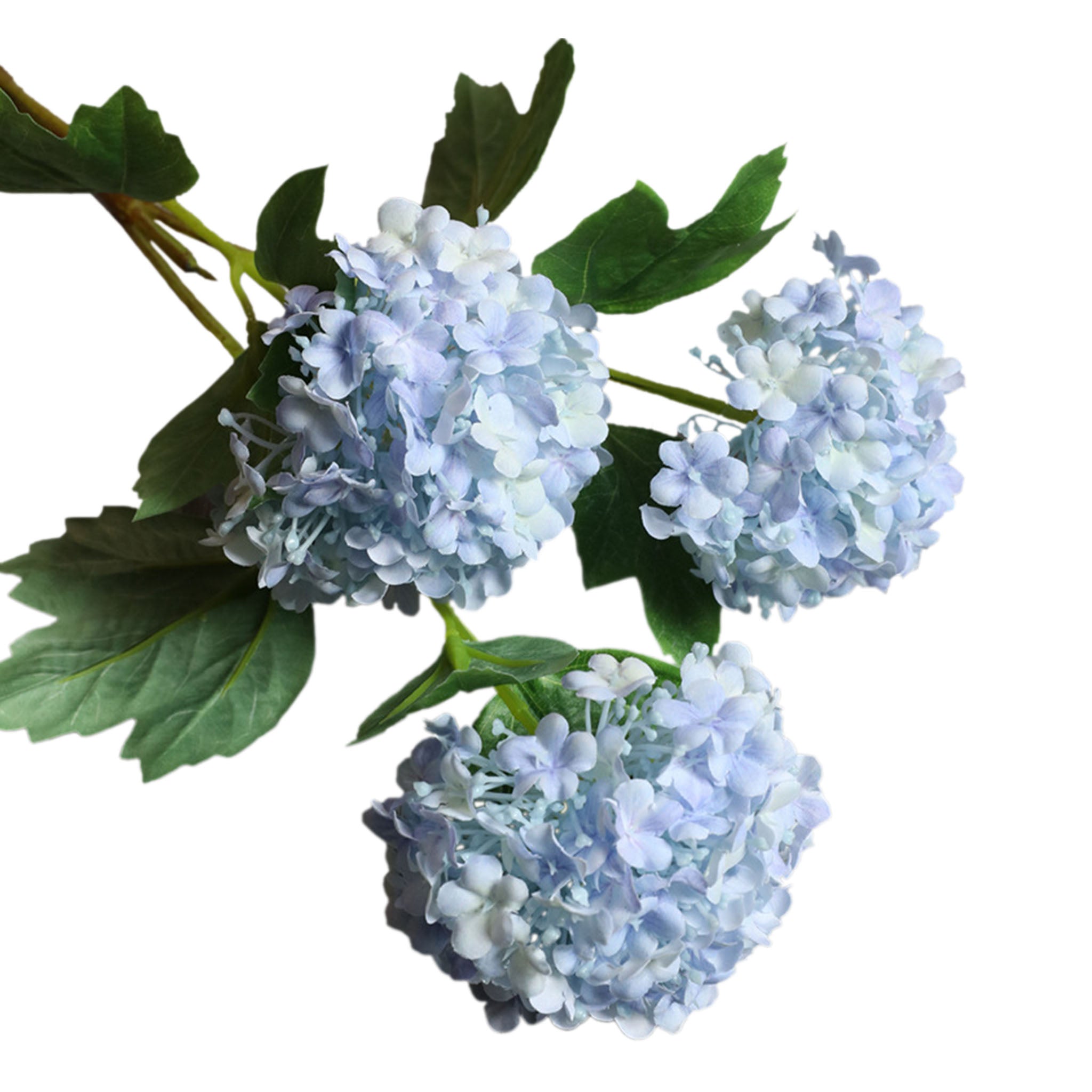Fake Hydreangea Snowball Flower Spray 32"