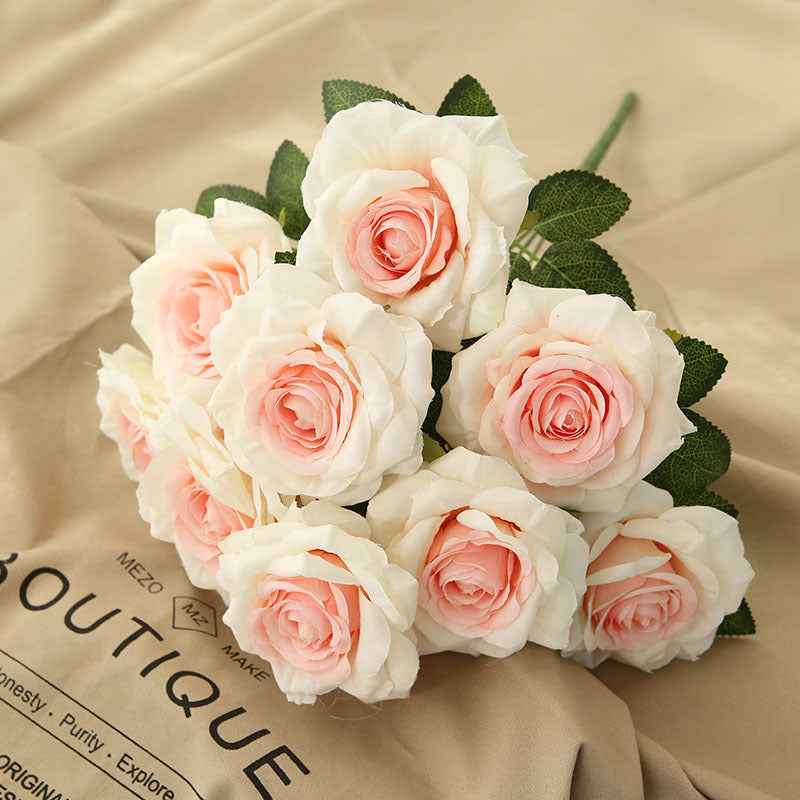 Fake Flowers Silk Wedding Floral Arrangements DIY Bridal Bouquet